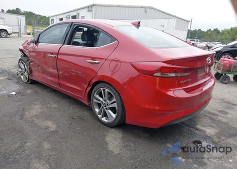 2017 Hyundai Elantra Limited z USA, uszkodzony, nr VIN KMHD84LF2HU193740